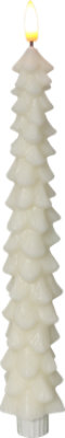 Dec 11in Led Thin Tree Candle White - Each - Image 1