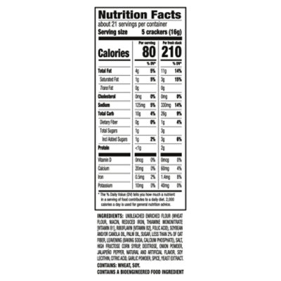 Ritz Fresh Stacks Jalapeno Crackers - 11.8 Oz - Image 4