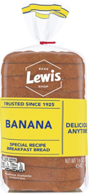 Lewis Bake Shop Banana Bread - 16 OZ - Image 1