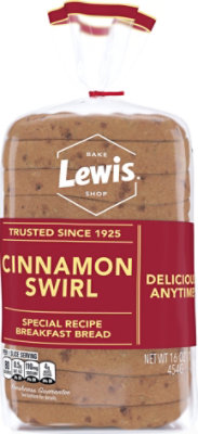 Lewis Bake Shop Cinnamon Swirl Bread - 16 OZ - Image 1