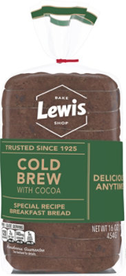 Lewis Bake Shop Cold Brew Coffee Bread - 16 OZ - Image 1