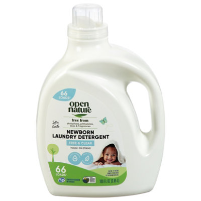 Open Nature Newborn Laundry Detergent Free & Clear 66 Loads 100 Fz - 100 FZ - Image 1