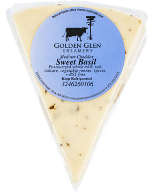 Golden Glen Sweet Basil Cheese - LB - Image 1