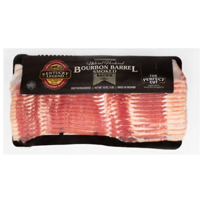 Kentucky Legend Bourbon Barrel Smoked Bacon 16 Oz - 16 OZ - Image 1
