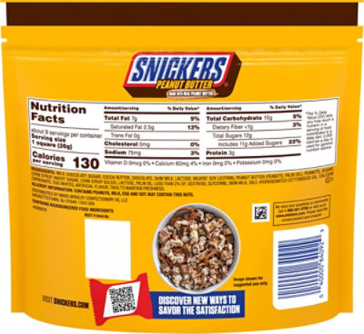 Snickers Peanut Butter Fun Size Stand Up Pouch - 8.29 OZ - Image 6