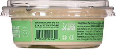 Little Sesame Hummus Herby Jalapeno - 8 OZ - Image 6