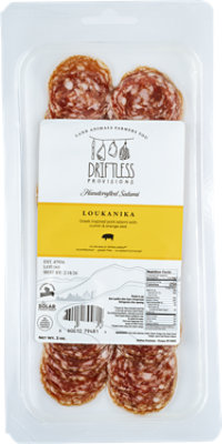 Driftless Provisions Salami Loukanika Sliced - 3 OZ - Image 1