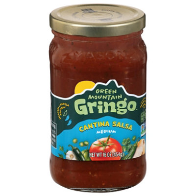 Green Mountain Gringo Salsa Cantina Style Mediume Salsa - 16 OZ - Image 1