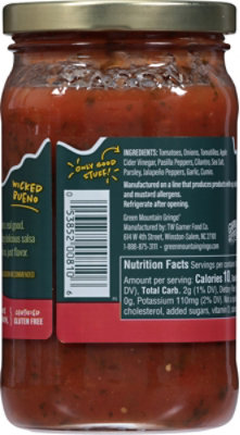 Green Mountain Gringo Salsa Mild Cantina Stylee Salsa - 16 OZ - Image 5
