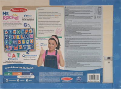 Melissa & Doug Ms. Rachel Wooden Phonics Alphabet Sound Puzzle - Each - Image 3