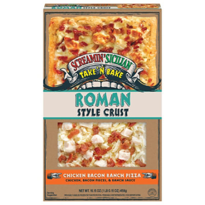 Screamin Sicilian Take & Bake Chicken Bacon Ranch Roman Style Pizza - 16.15OZ