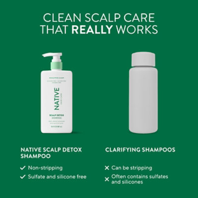 Native Scalp Care Shampoo Eucalyptus & Mint - 16.5 FZ - Image 5