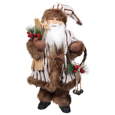 Signature Select 18 Inch Woodland Velvet Santa - Each - Image 1
