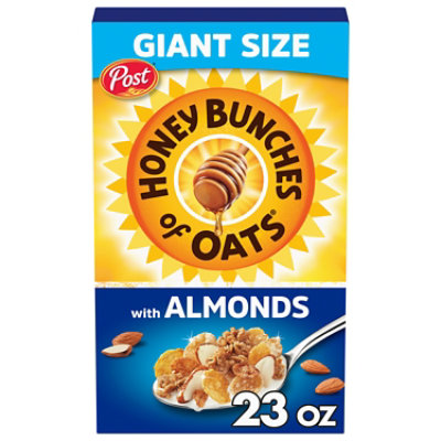 Post Honey Bunches of Oats with Almonds Cereal Giant Size - 23 Oz