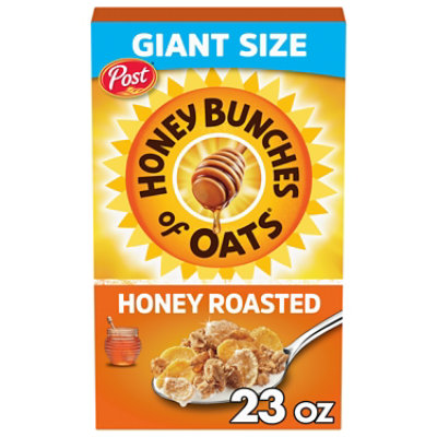 Post Honey Bunches of Oats Honey Roasted Cereal Giant Size - 23 Oz