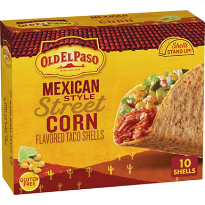 Old El Paso Mexican Style Street Corn Flavored Taco Shells 10 Count - 5.4 OZ - Image 1