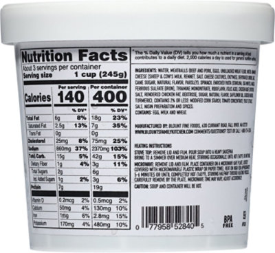 Blounts Family Kitchen Italian Wedding Soup Cup - 24 OZ - Image 6