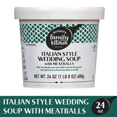 Blounts Family Kitchen Italian Wedding Soup Cup - 24 OZ - Image 1