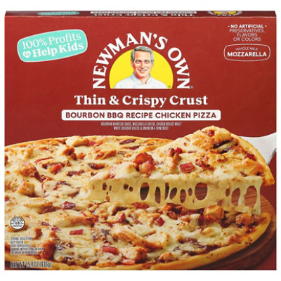 Newmans Own Bourbon Bbq Chicken Thin Crust Pizza  15.4 Oz - 15.4 OZ - Image 2