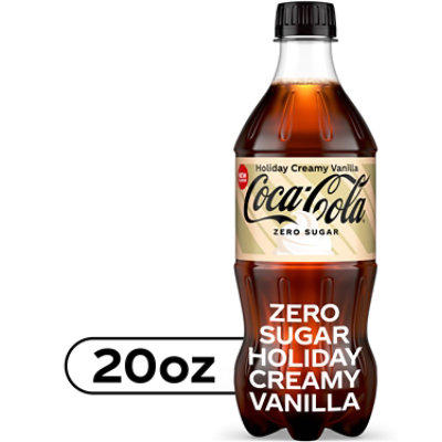 Coca Cola Creamy Vanilla Zero Sugar 20fz - 20 FZ - Image 1