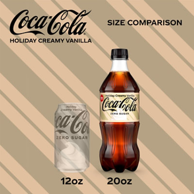 Coca Cola Creamy Vanilla Zero Sugar 20fz - 20 FZ - Image 2