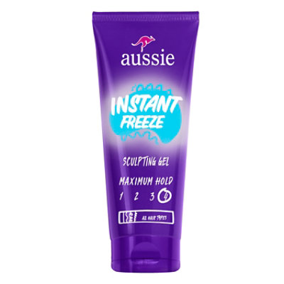 Aussie Instant Freeze Sculpting Gel For Curly Hair, Straight Hair, And Wavy Hair, 7 Oz - 7 OZ - Image 1