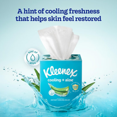 Kleenex Cooling + Aloe Facial Tissues 50 Tissues Per Box - Each - Image 6