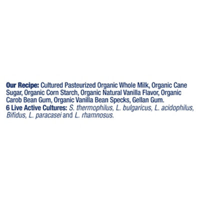 Stonyfield Organic Greek Vanilla Bean Whole Milk Yogurt 30oz - 30 OZ - Image 4