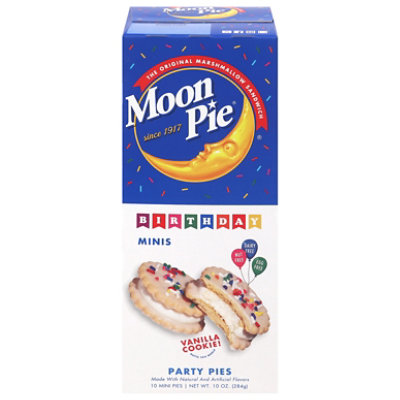 Moonpie Mini Birthday Cake Flavor Party Pies 10 Count - 10 OZ - Image 1