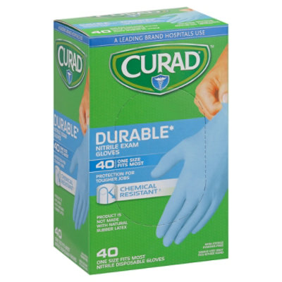 Curad Nitrile Exam Gloves - 40 CT - Image 1