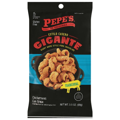 Pepes El Original Cracklins Traditonal Gigante - 3.5 OZ - Image 2