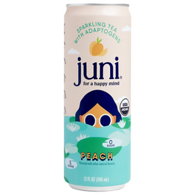 Juni Sparkling Tea Peach 12fz - 12 FZ - Image 2