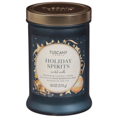 Tuscany Candle Holiday Spirit Painted Glass - 18 Oz - Image 1