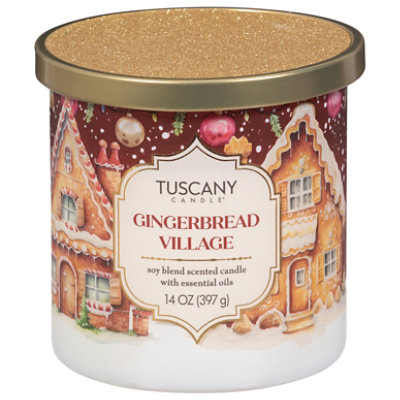 Tuscany Candle Gingerbread Village Candle - 14 Oz - Image 1