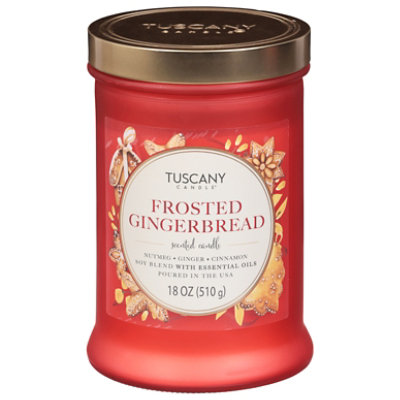 Tuscany Candle Frosted Gingerbread Village Candle - 18 Oz - Image 1