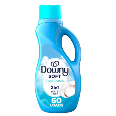 Downy Soft Liquid Fabric Conditioner, Cool Cotton - 44 Fl. Oz - 44 FZ - Image 1