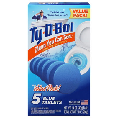 Ty D Bol Toilet Auto Blue Tablet - 5 CT - Image 1