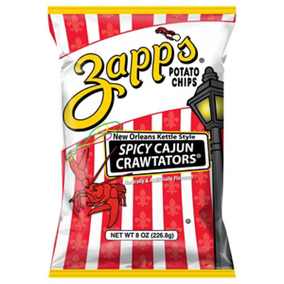 Zapps Chips Spicy Cajun Crawtators 8oz - 8 OZ - Image 2