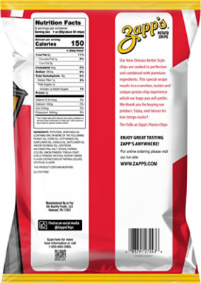 Zapps Chips Spicy Cajun Crawtators 8oz - 8 OZ - Image 5