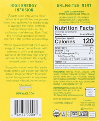 Guayaki Yerba Mate Enlighten Mint 4-15.5fz - 4-15.5 FZ - Image 6