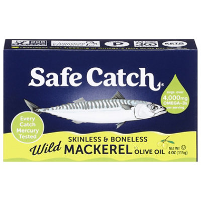 Safecatch Mackerel Olive Oil Boneless - 4 OZ - Image 1