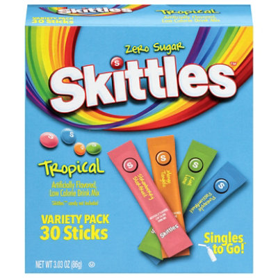 Skittles Assorted Tropical Drink Mix - 3.03 Oz - Image 1