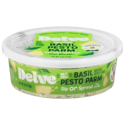 Delve Basil Pesto Parm Dip Or Spread - 6 Oz - Image 1