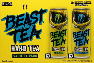 Monster Beast Tea Variety Pack In Cans - 12-12 Fl. Oz. - Image 3