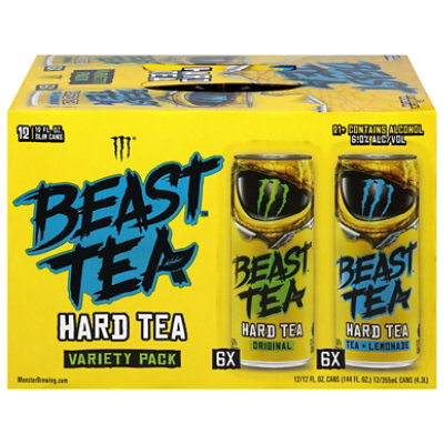 Monster Nasty Beast Hard Tea Variety 12 Pack In Cans - 12-12 Fl
