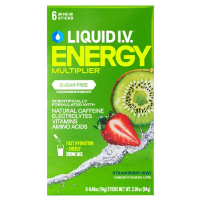 Liquid I.v. 6ct Sugar Free Energy Strawberry Kiwi - 6 CT - Image 2