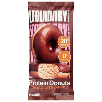 Legendary Chocolate Dipped Protein Donut - 2.15 OZ - Image 1