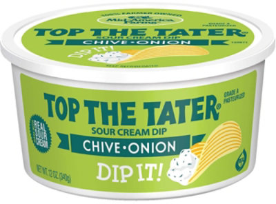 Top The Tater Chive & Onion Sour Cream Dip 12oz - 12 OZ - Image 1