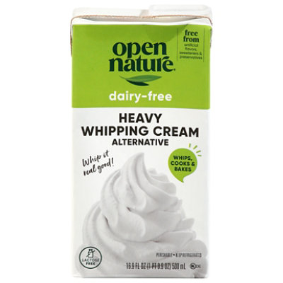 Open Nature Heavy Whipping Cream Dairy Free 16.9 Fz - 16.9 FZ - Image 1