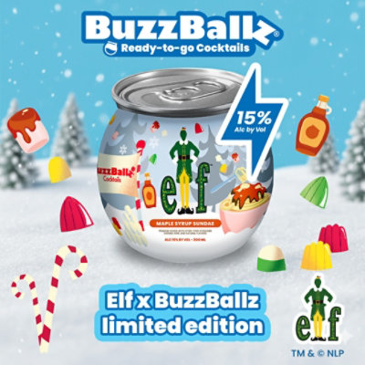 Buzzballz Maple Syrup Sundae Can - 200 Ml - Image 3